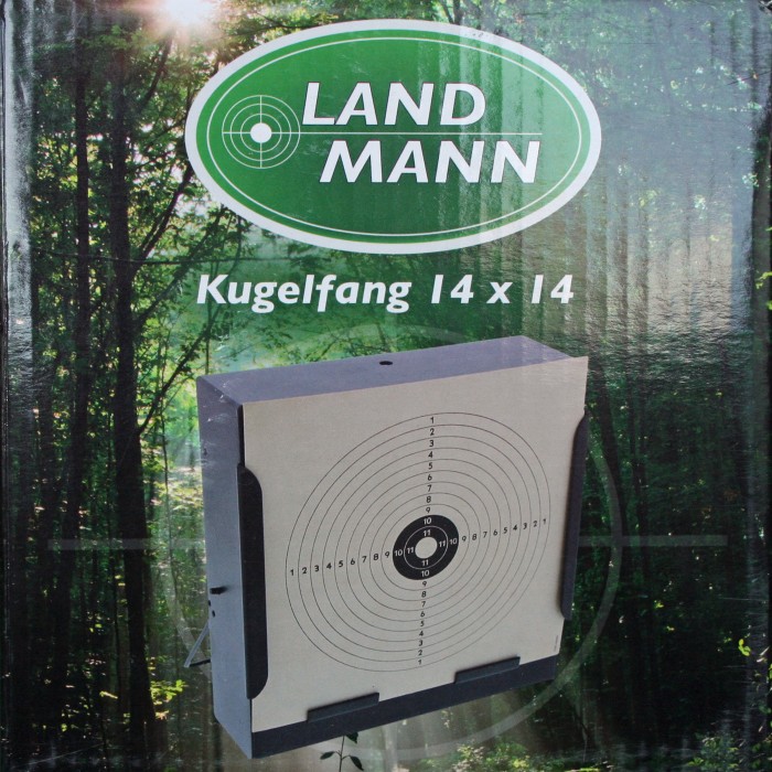 LANDMANN Kugelfangkasten 14 x 14 cm inkl. 100 Zielscheiben